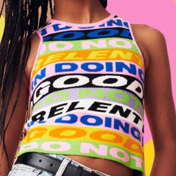 Other - H&M x Lakwena Girls Kids Multicolor Graphic Knit Top Size 12